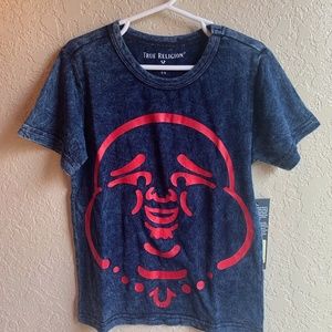 Boys Size 5 Distressed True Religion Shirt